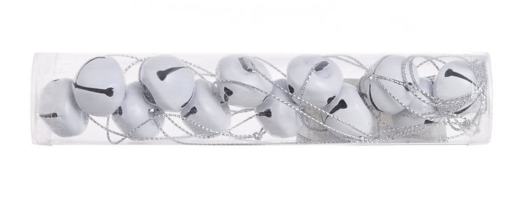 rolničky v tubě (12 ks) - bílá